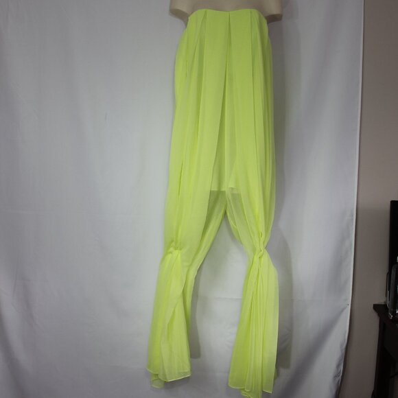 Marciano Guess Lined Color Neon Green Formal open Jumpsuit size Medium - Picture 5 of 9